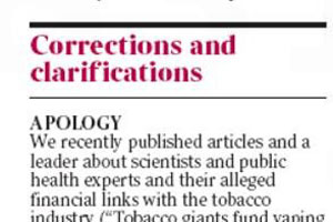  The Times apologizes to GTNF health experts